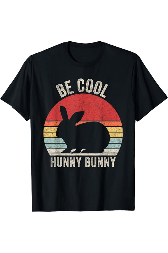 Vintage Retro Be Cool Hunny Bunny Rabbit Animal T-Shirt