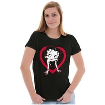 Vintage Retro Betty Boop Cartoon Women's T Shirt Ladies Tee Brisco Brands S