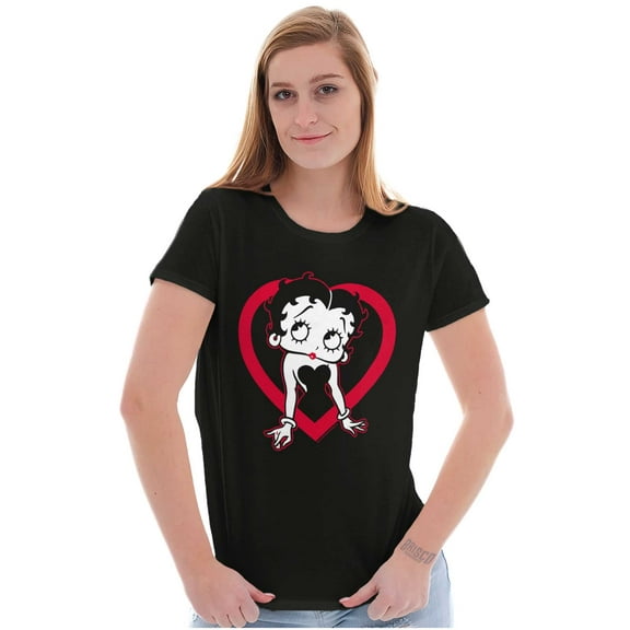 Vintage Retro Betty Boop Cartoon Women's T Shirt Ladies Tee Brisco Brands S