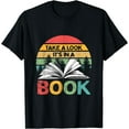 thumbnail image 1 of Vintage Retro Book Reading Bright Library Read With Books T-Shirt Black X-Large, 1 of 4