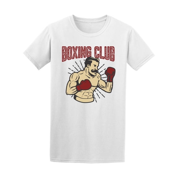 Vintage Retro Boxing Club T-Shirt Men -Image by Shutterstock, Male Large