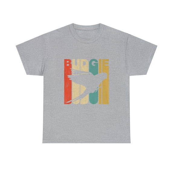 Vintage Retro Budgie Silhouette Tshirt