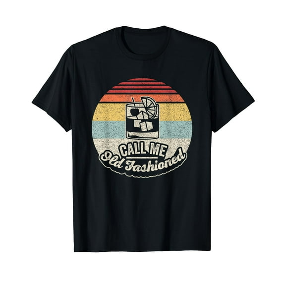 Vintage Retro Call Me Old Fashioned Whiskey T-Shirt