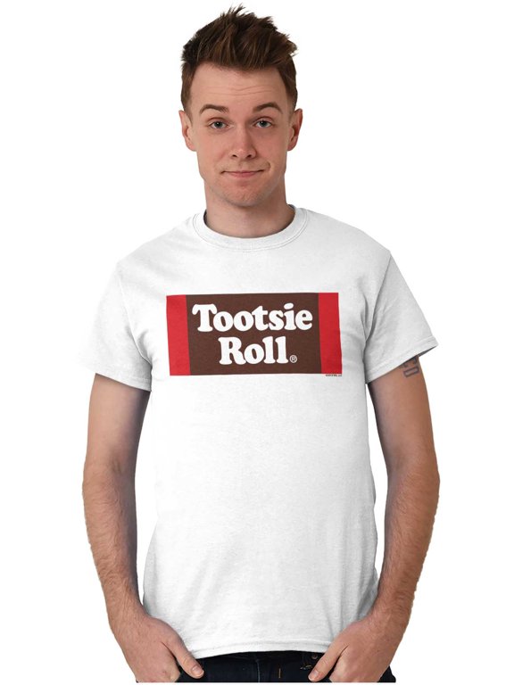 Vintage Retro Candy Logo Tootsie Roll Men's Graphic T Shirt Tees Brisco Brands L