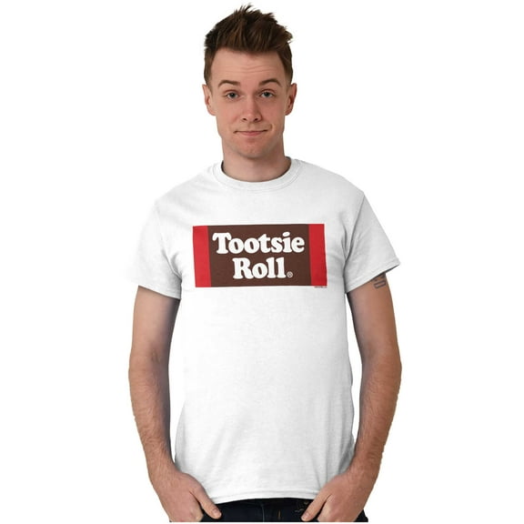 Vintage Retro Candy Logo Tootsie Roll Men's Graphic T Shirt Tees Brisco Brands M