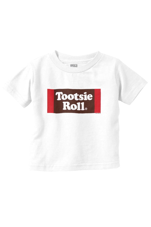 Vintage Retro Candy Logo Tootsie Roll Toddler Boy Girl T Shirt Infant Toddler Brisco Brands 3T