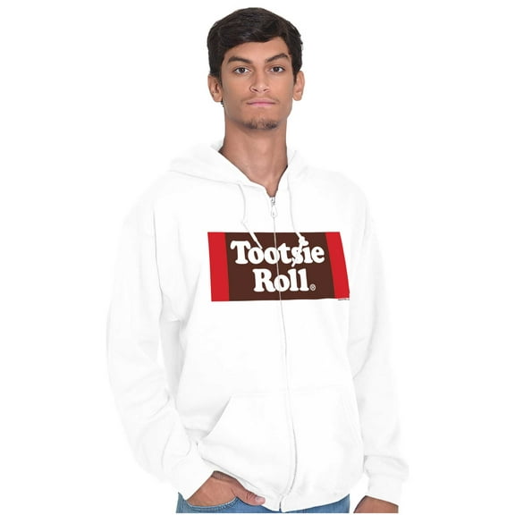 Vintage Retro Candy Logo Tootsie Roll Zip Up Hoodie Men's Women's Brisco Brands M