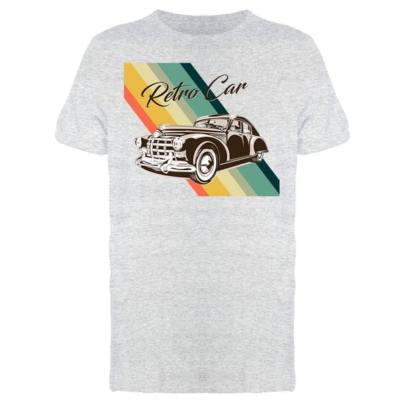 Vintage Retro Car T-Shirt Men -Image by Shutterstock, Male Large