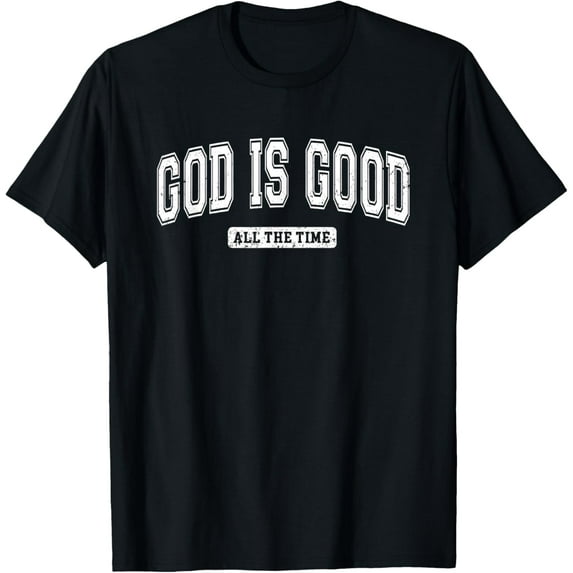 Vintage Retro Christian God is Good All The Time T-Shirt tee