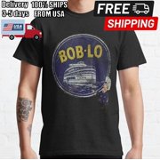 Vintage Retro Classic Cute Detroit Boblo Island Classic T-Shirt Size S-5XL