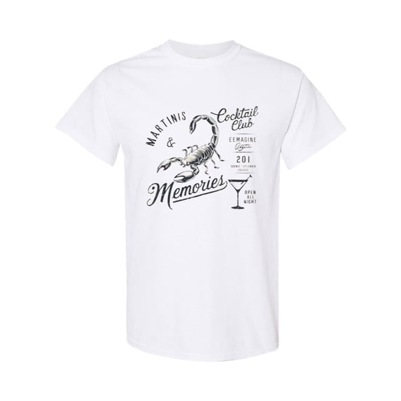 Vintage Retro Cocktail T-Shirt, Funny Unisex Bar Tee