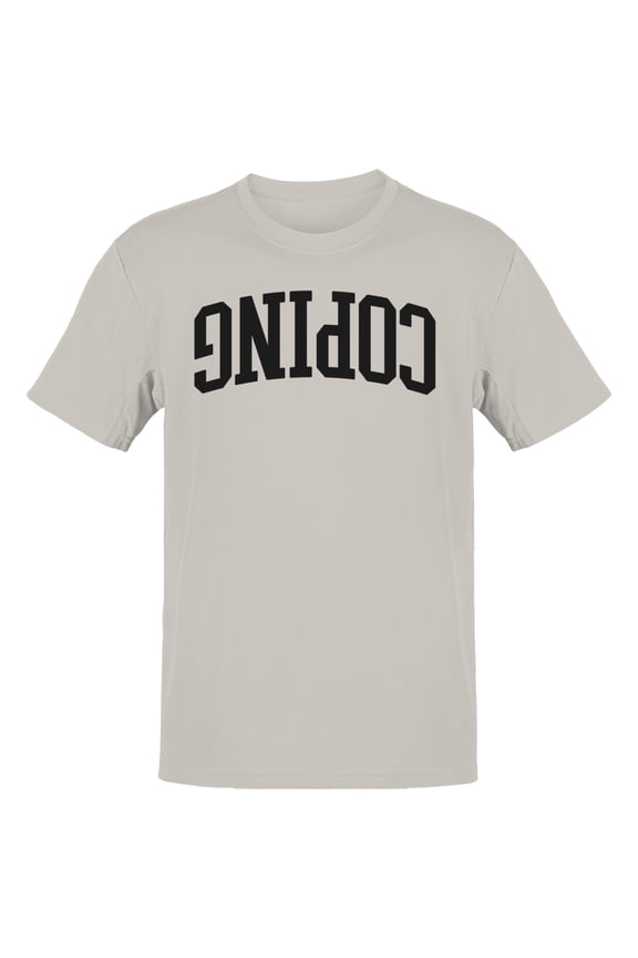 Vintage Retro Coding Graphic Men's Gray T-shirt