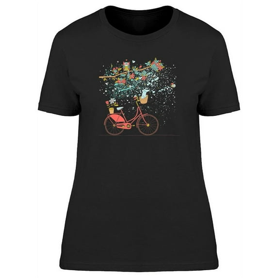 Vintage Retro Cool Bicycle T-Shirt Women -Image by Shutterstock, Female Medium