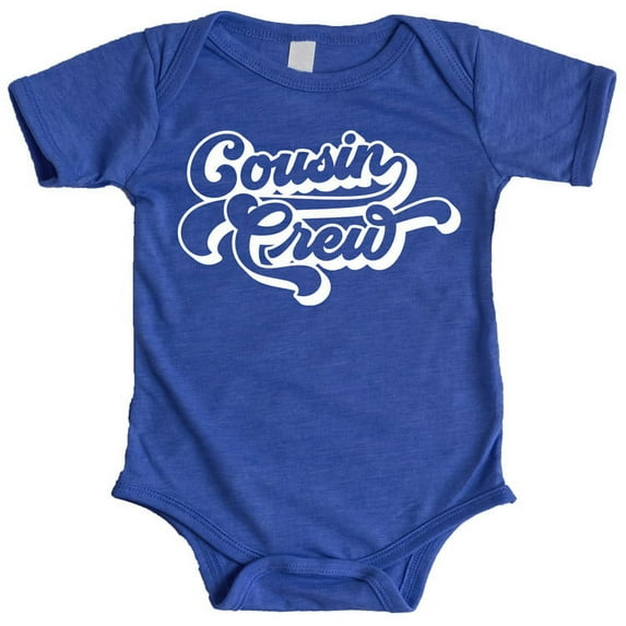 Vintage Retro Cousin Crew Shirts and Bodysuits for Cousin Matching T Shirts Vintage Royal Bodysuit 6 Months