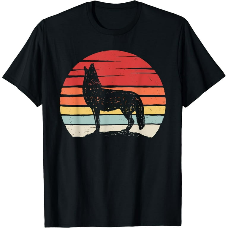 Coyote T-Shirt, Vintage Retro Style T-Shirt Coyote T-Shirt, Vintage Retro Style T-Shirt