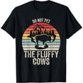 thumbnail image 1 of Vintage Retro Do Not Pet The Fluffy Cows Shirt Funny Bison T-Shirt, 1 of 4