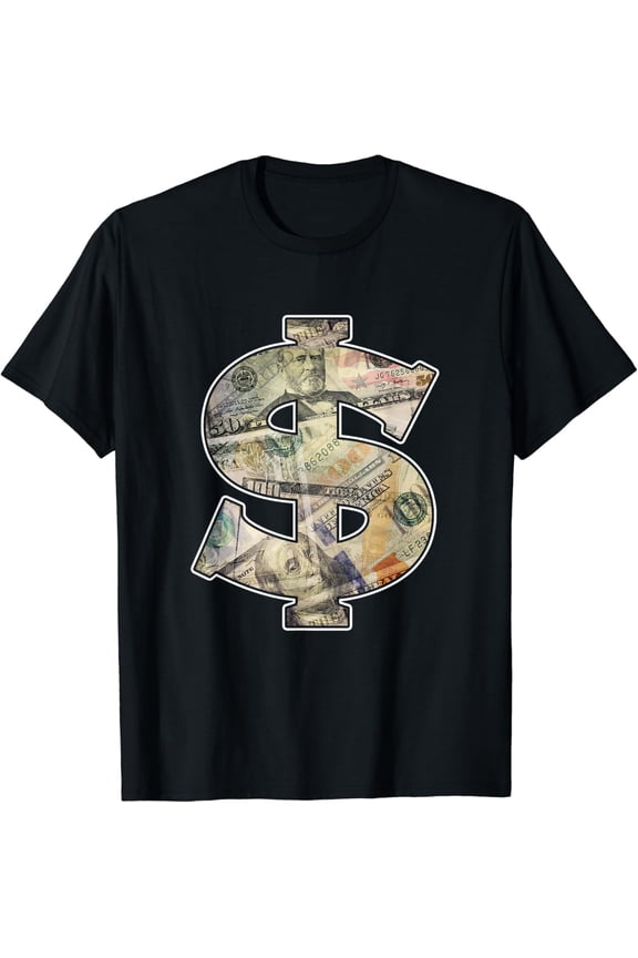 Vintage Retro Dollar Sign Cool Money For Women Men Kids T-Shirt