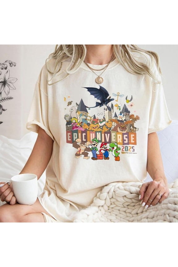 Vintage Retro Epic Universe Studios T-Shirt, Orlando Universe 2025 Tee , Universe Family Matching Tees