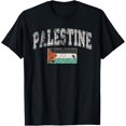 thumbnail image 1 of Vintage Retro Faded Palestine Flag Palestinian Pride T-Shirt, 1 of 3