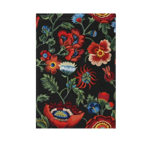 Vintage Retro Flowers Garden Flag House Banner 12" x 18" Double Sided Outdoor Yard Decoration