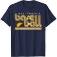 thumbnail image 1 of Vintage Retro Font West Virginia Baseball Player Wv Ball Team Gear T-Shirt Size S-5Xl Best Birthday Gifts, 1 of 3
