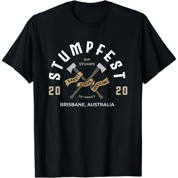 Vintage Retro Funny Stumpfest Brisbane Get Sweaty T-Shirt