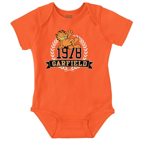 Vintage Retro Garfield Cartoon Romper Boys or Girls Infant Baby Brisco Brands 12M
