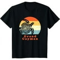 thumbnail image 1 of Vintage Retro Grand Cayman Tribal Turtle Sun Vacation Gift T-Shirt, 1 of 3