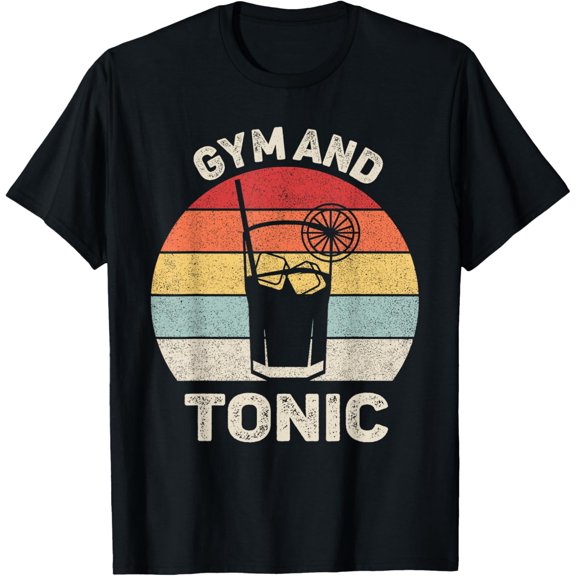Vintage Retro Gym And Tonic Shirt Fitness Lovers T-Shirt