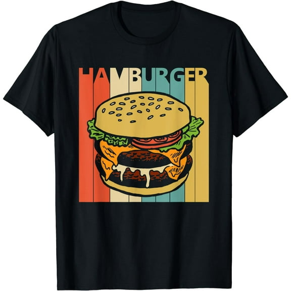 Vintage Retro Hamburger T-shirt