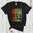 Vintage Retro I Survived The 60s Twice Funny 70 Years Old 70th Birthday