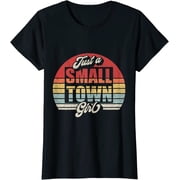 Vintage Retro Just A Small Town Girl Casual T-Shirt