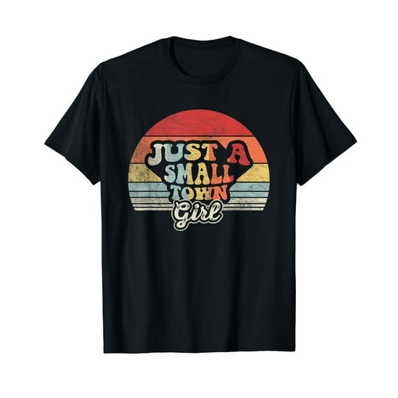 Vintage Retro Just A Small Town Mens T-Shirt