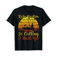 thumbnail image 1 of Vintage Retro Lake Gaston Is Calling I Must Go Fishing T-Shirt, 1 of 5
