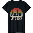 thumbnail image 1 of Vintage Retro Lets Rock Shirt Rock And Roll Guitar Music T-Shirt, 1 of 3