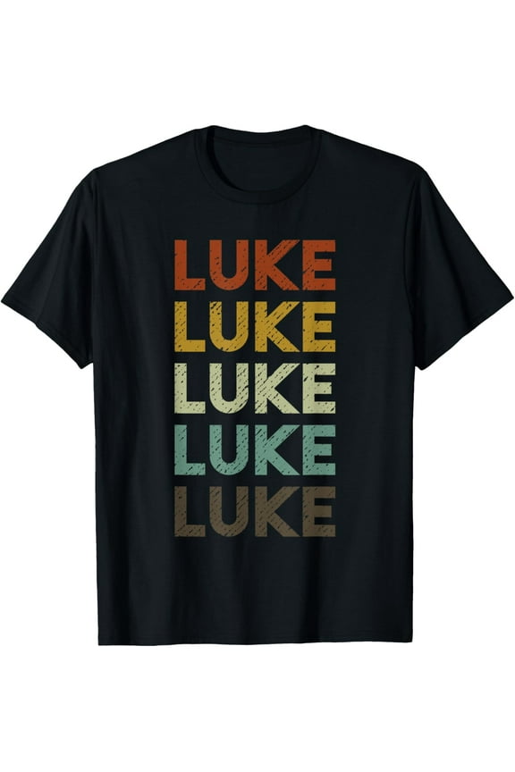 Vintage Retro Luke First Name T-Shirt