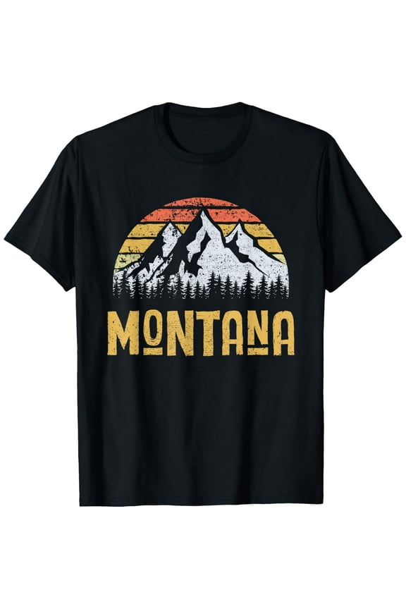 Vintage Retro MT Montana U.S. Mountain State T-Shirt T-Shirt