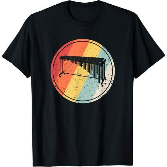 Vintage Retro Marimba Silhouette T-Shirt