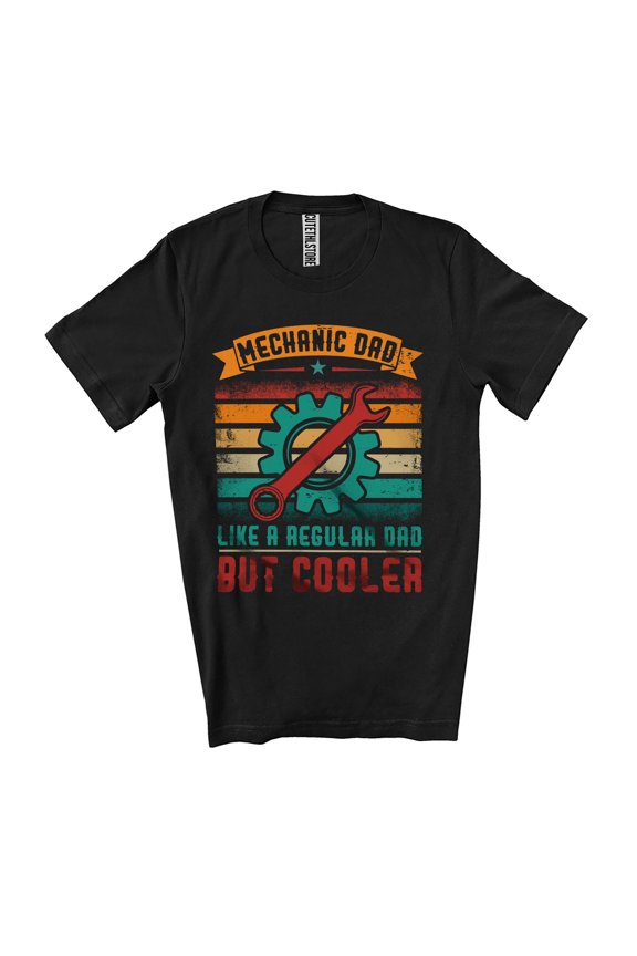 Vintage Retro Mechanic Dad Definition Cooler; Awesome Father's Day Mechanic Dad; Family Unisex T-Shirt