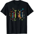 thumbnail image 1 of Vintage Retro Mid-Century Modern Look Cats 50s 60s Style T-Shirt, 1 of 7