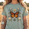thumbnail image 1 of Vintage Retro Monarch Butterfly Shirt | Cottagecore Butterfly Shirt | Vintage Boho Butterfly Shirt | Botanical Butterfly Tshirt Tee, 1 of 5