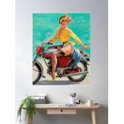 Poster In Metallo Con Scritta Pin Up Girl, 20x30 Cm, Vintage Per Parete, Decorazione Da Bar E Locali