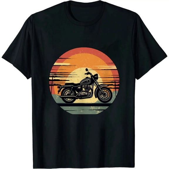 Vintage Retro Motorcycle T Shirt T-Shirt