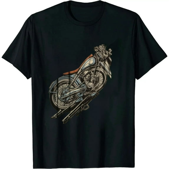 Vintage Retro Motorcycle T Shirt T-Shirt