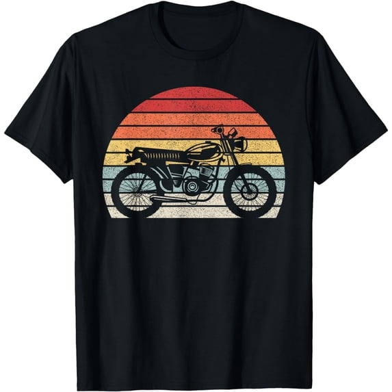Vintage Retro Motorcycle T-Shirt mens t shirt,black,women,funny,misfits,men,journey,t-shirt