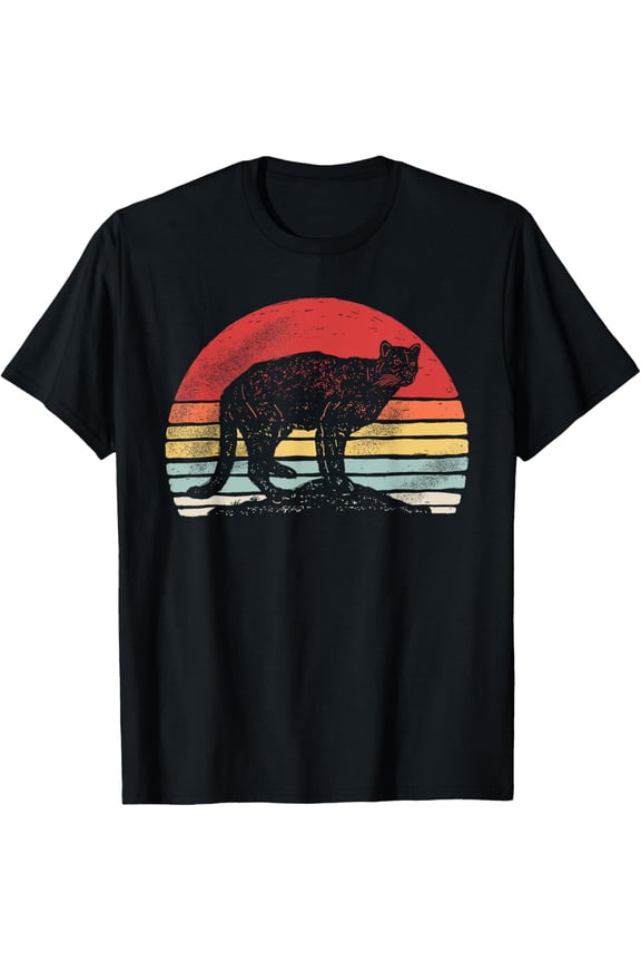 Vintage Retro Mountain Lion Cougar T-Shirt