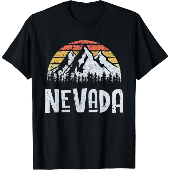 Vintage Retro NV Nevada Mountain State Sunrise T-Shirt T-Shirt