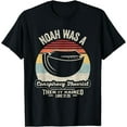 Vintage Retro Noah Was A Conspiracy Theorist Then It Rained T Shirt