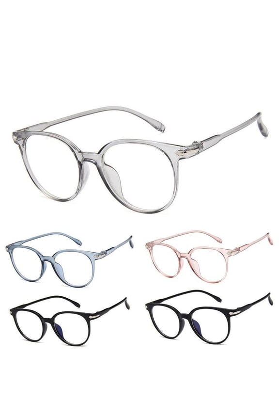 Vintage Retro Oval Frame Sun Glasses Fashion Transparent Men Women Glasses Brand Designer Luxury Female Male Eyewear