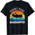 thumbnail image 1 of Vintage Retro Patience Young Grasshopper Insect Lover T-Shirt men and women can wear, black, white, gifts, 1 of 4
